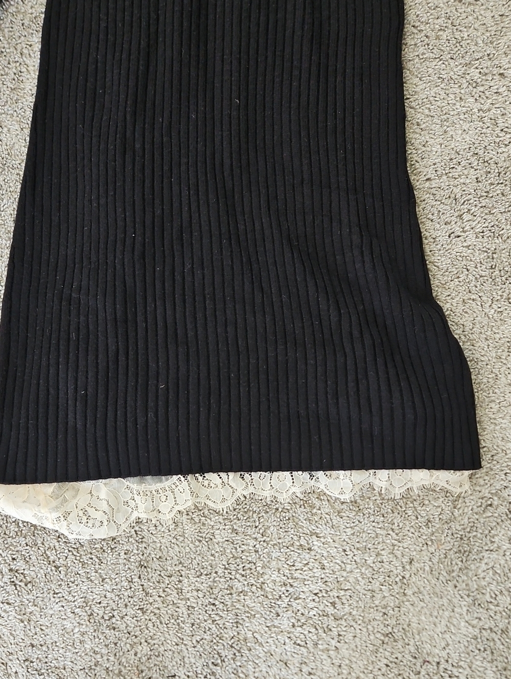 Nwt Staud Wool Sweater and Lace Dress M - Picture 3 of 11